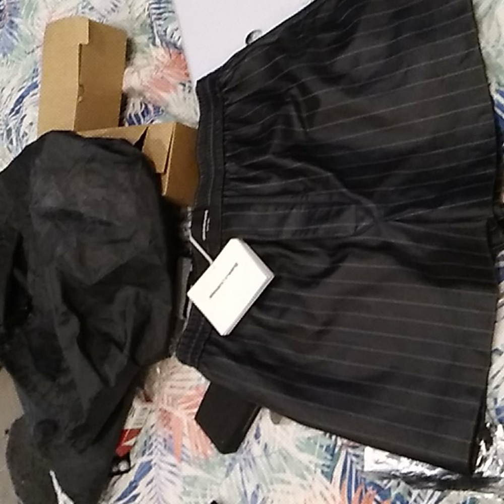 Large alexander wang leather boxing shorts